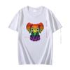 Baby Elephant Glasses Gay Funny Graphic T Shirt For Unisex Oversize Cotton Short Sleeve Tshirts Summer Streetwear Unisexs Clothes