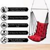 Large Soft Leather Velvet Hammock Hanging Cotton Swing Chair/Jhula For Adults For Indoor/Outdoor, Home, Balcony,,200 Kgs