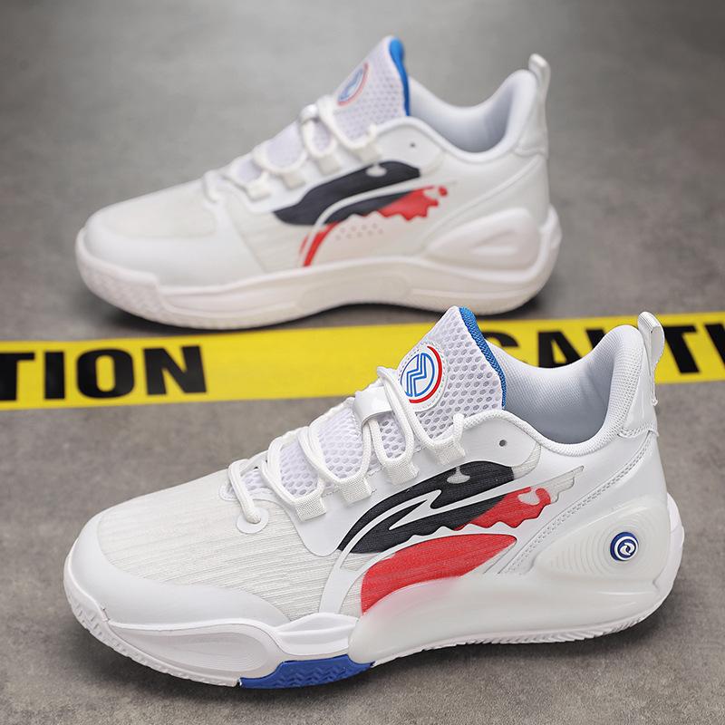 

Баскетбольные кроссовки профессионального качества новая спортивная мужская обувь 2025 для улицы весна и осень сетчатые дышащие трендовые кроссовки для бега 36