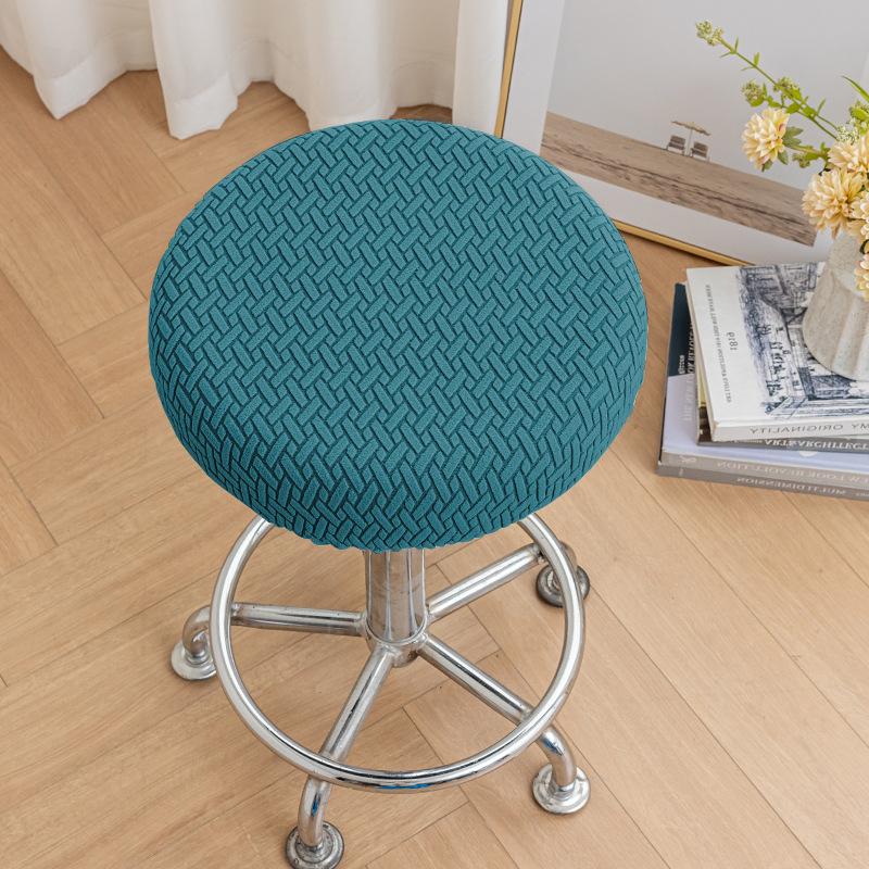 Anti-slip Round Stool Cover Chair Bench Protective Cover Bar Beauty Salon Swivel Chair Round Cloth Seat Cover