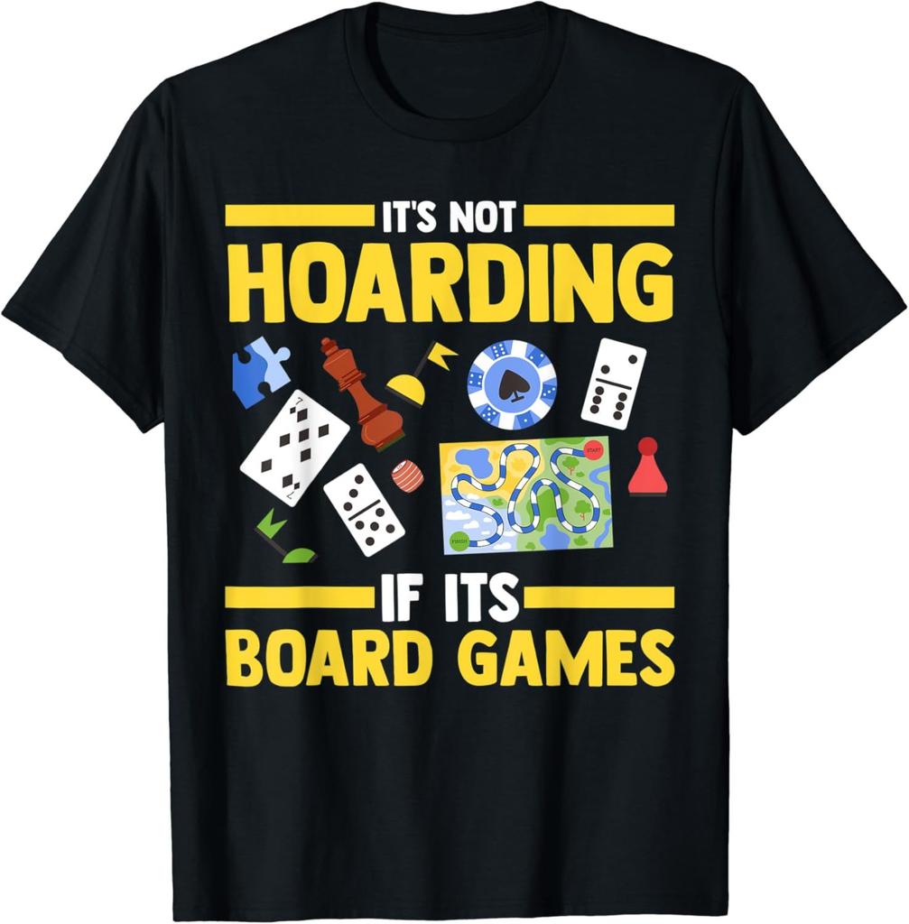 Cool Board Games for Men Women Game Nerd Gamer Chess Lovers TShirt Cotton Graphic T Shirts Men Clothing Tops Streetwear