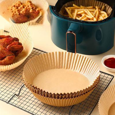 25 Adet Tek Kullanımlık Hava Fritöz Parşömen Kağıdı Pişirme Yağı Geçirmez Astar Yapışmaz Mat