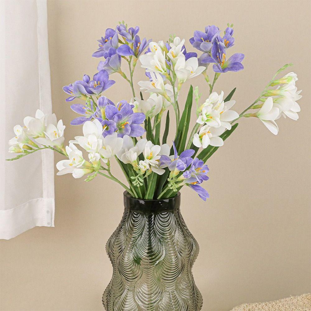 Umělé frézie s reálným vzhledem 64CM Hedvábné květiny Nové umělé květiny Dekorace do obývacího pokoje