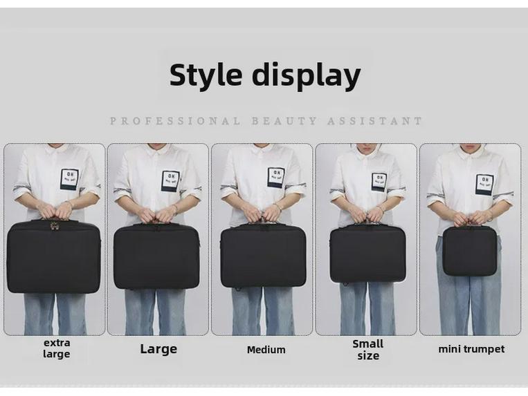 Geräumige mehrschichtige Kosmetik-Organizer-Tasche