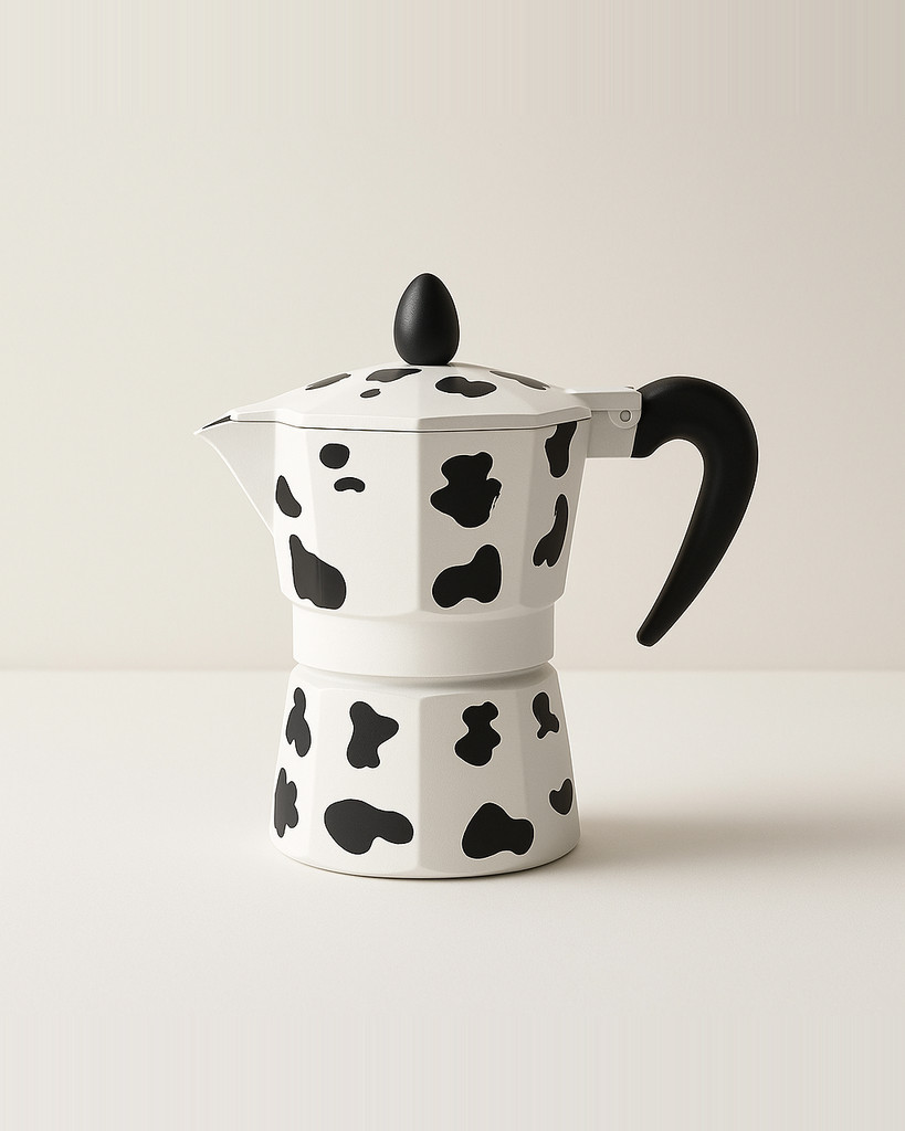 Aluminiowy Czajnik do Kawy Czajnik Ekspres do Kawy Moka Pot do Użytku Domowego Kawiarnianego Kolor Mleczny 3 Filiżanki 150ML