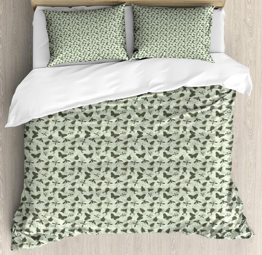 Ants Duvet Cover Set for Kids Boys Girls Teens Queen King Lightweight Bedspread Cover Bedroom Decor Insects Bedding Set No Quilt