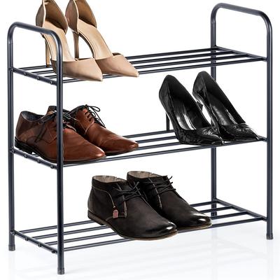 Shelf Shelf Shoes Footwear Cabinet Organizer Stand Metal 3-level Storey
