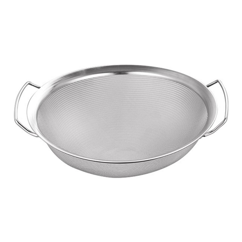 Easy To Clean Double Handle Fine Mesh Strainer Basket Stainless Steel