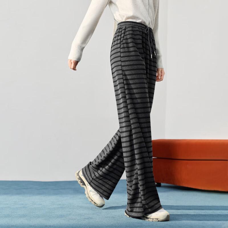 IEF 2025 Autumn Striped Wide-Leg Pants