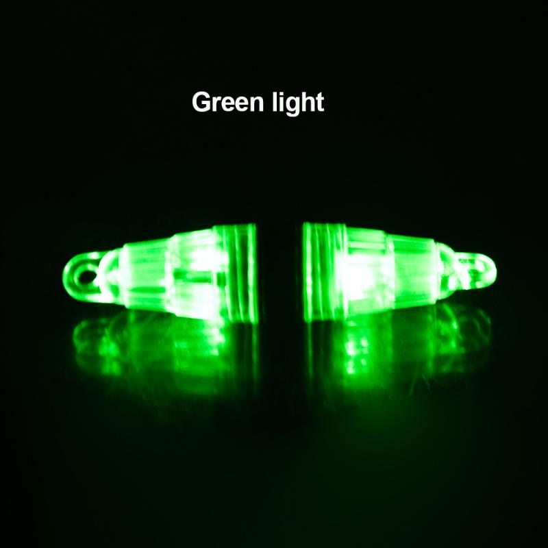 1Pc Led Fishing Light With 2 Battery Waterproof Dual Head Flashing Underwater Fish Suction Device Outdoor Fishing Accessories