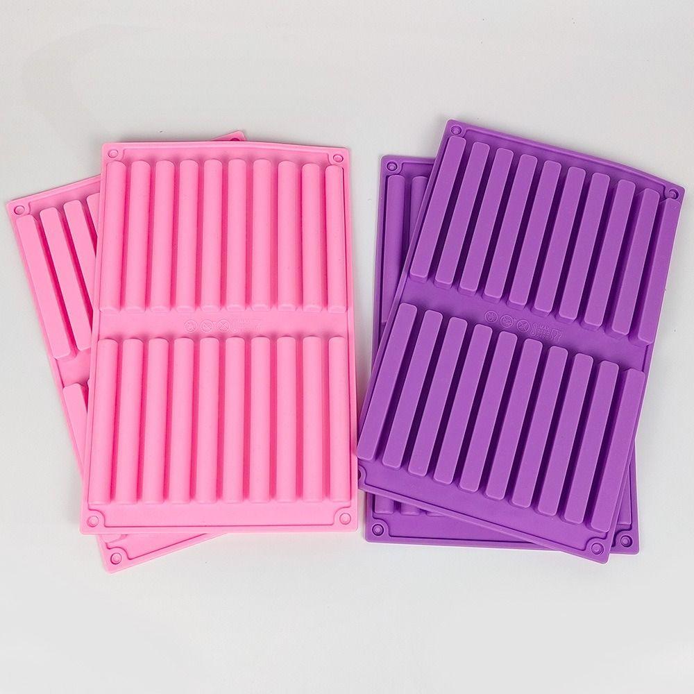 20 Cavities Chocolate Molds Food Grade Square Strip Silicone for Mold  Cake Baking Tools
