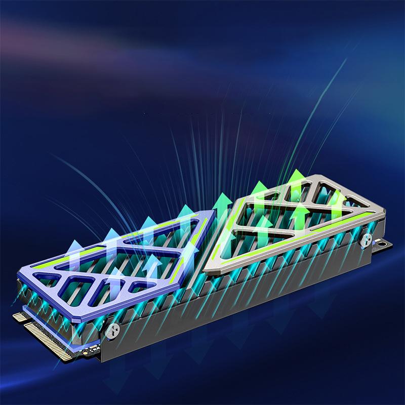 Dazzcold M.2 Ssd Heatsink 2280 Nvme Ngff Radiator Magnesium Aluminum Alloy Pc Efficient Cooler With Thermal Silicone Pad