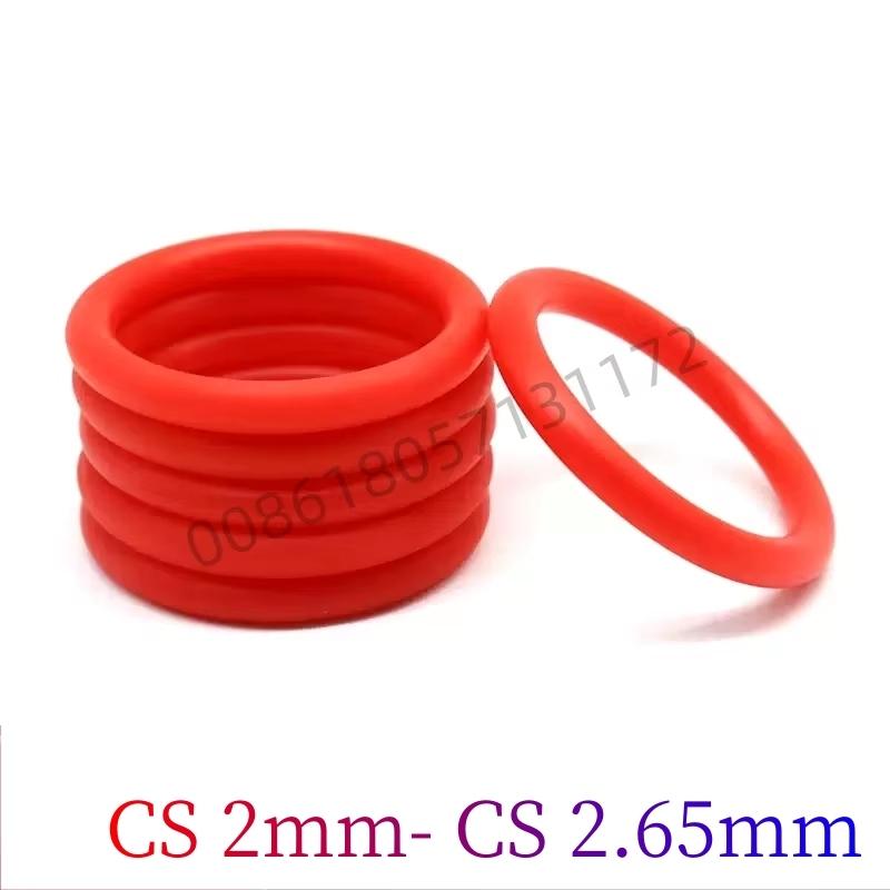 Custom Polyurethane O-Rings,CS 2-3.5mm,10pcs,High-Pressure,Wear-Resistant Hydraulic & Pneumatic Seals for Industrial Durability Red
