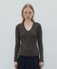 Mohe Soft V-Neck Long-Sleeve Knit _ 5Color