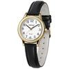 Ladies Analog Wristwatch Small Dial Leather Band Daily Waterproof