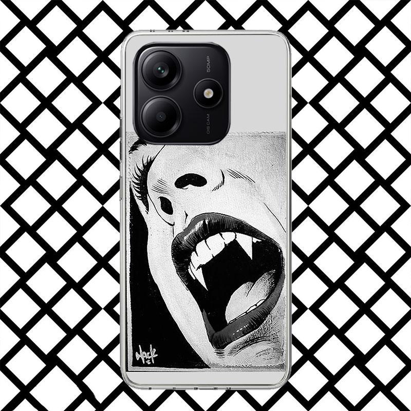 Gothic Vampire Scarlet Art Phone Case for Xiaomi Redmi Note 15 14 14S 13 12 12S 11 Pro Plus 11E 11T 11S 10S 5G Soft Cover Fundas