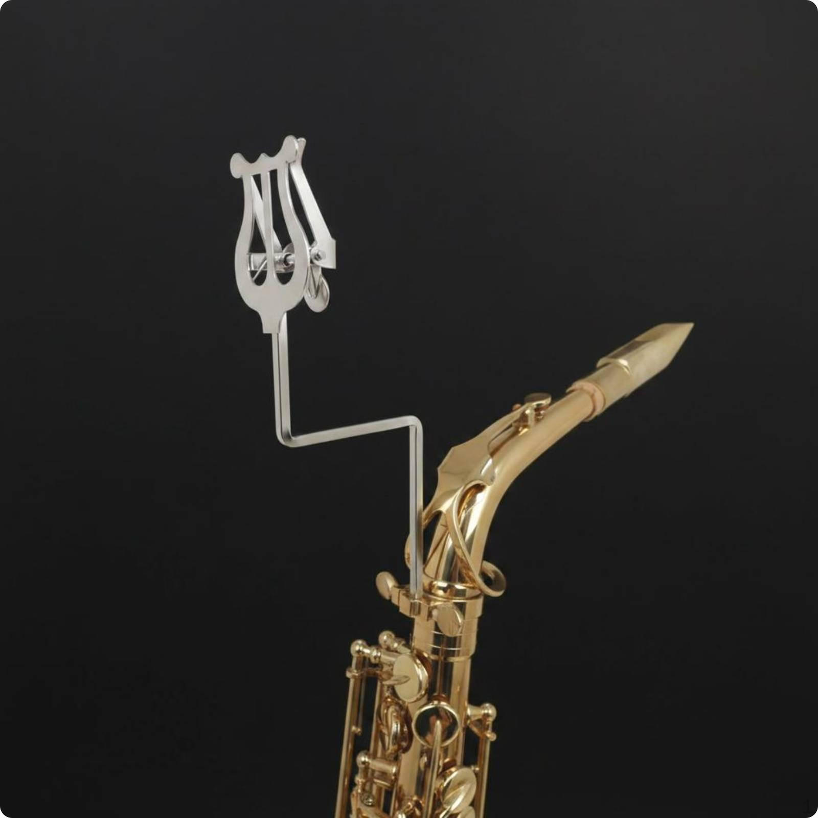 Marching Sax Music Stand Portable Saxophone Sheet Holder Compact Clip for