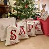Custom Santa Sack Canvas Christmas Present Gift Bag for Him Her Kids Adult Decoration Christmas Ornaments New Year Xmas Stocking