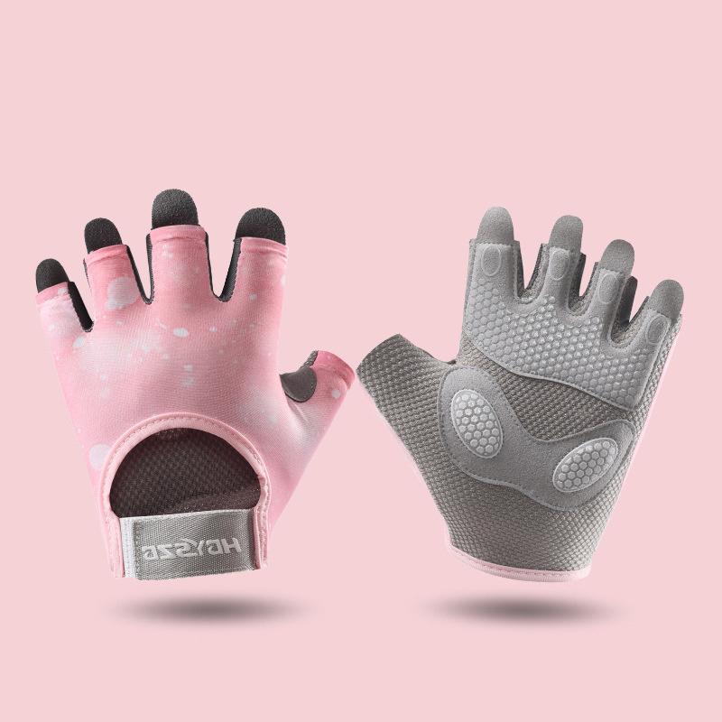 Fitness Half Finger Gloves Men Women Palm Thickening Shock Absorption Wear Barbell Training Non-Slip Sports