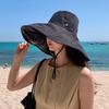 UV-blocking Black Bucket Hat (black) Vacation Hat