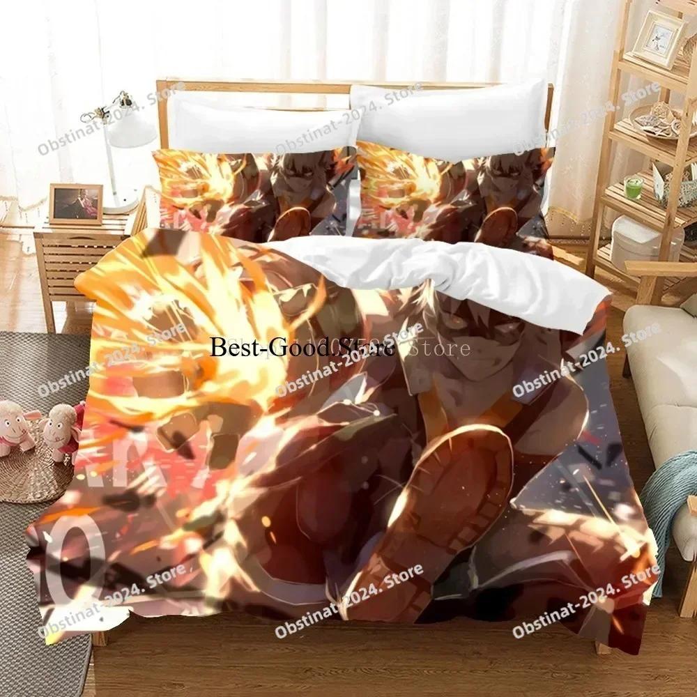Japan Anime My Hero Academia Printed Bedding Set Cartoon Duvet Covers Pillowcases Comforter Bedding Set Bedclothes Bed Linen