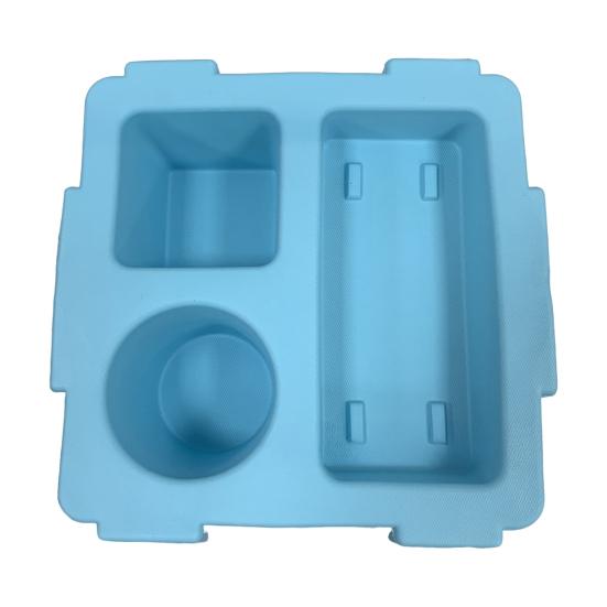 Snack Container Tray with Cup Holder Large Capacity Multiple Compartments