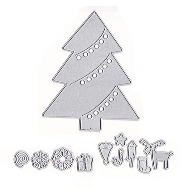 

Нож для рождественской елки, формованный, рельефный, из углеродистой стали, нож для высечки, скребковый нож серебряный