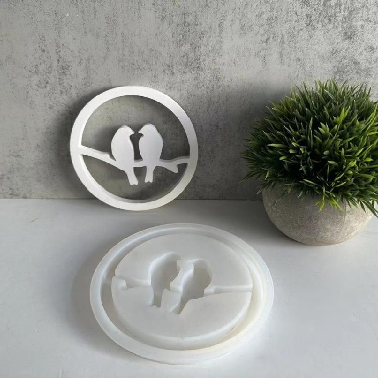 Circular Shaped Silicones Molds for Making Gypsum Decorations, Epoxy Resin Casting
