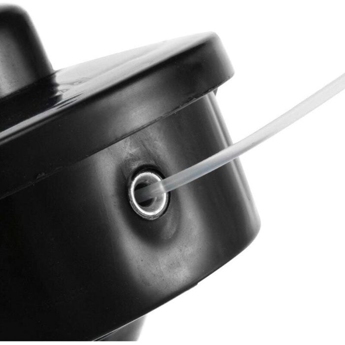 Tête de débroussailleuse universelle M10 x 1,25 - 114 mm, bobine ABS noire, alimentation automatique