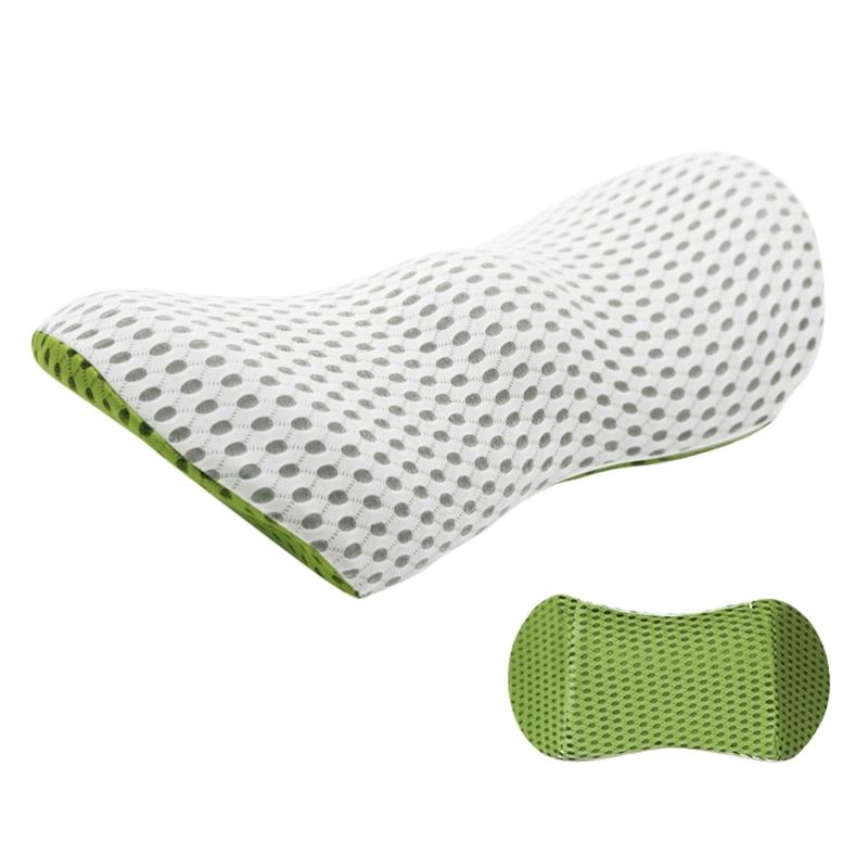 Back Support Pillow for Office and Car Seats 3D Curveds Lumbar Cushions with Washable Cover for Enhanceds Comfort