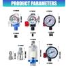 2Pcs/4Pcs Professional Oil Water Separator For Sprayer Painting Tool With Regulator Gauge Ergonomic Plastic Design