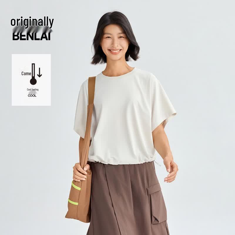 BENLAI Women's Cooling Loose Short-Sleeve T-Shirt