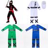 Ninja Power Boys Costume Martial Arts Japanese Samurai Warrior Dress Fancy