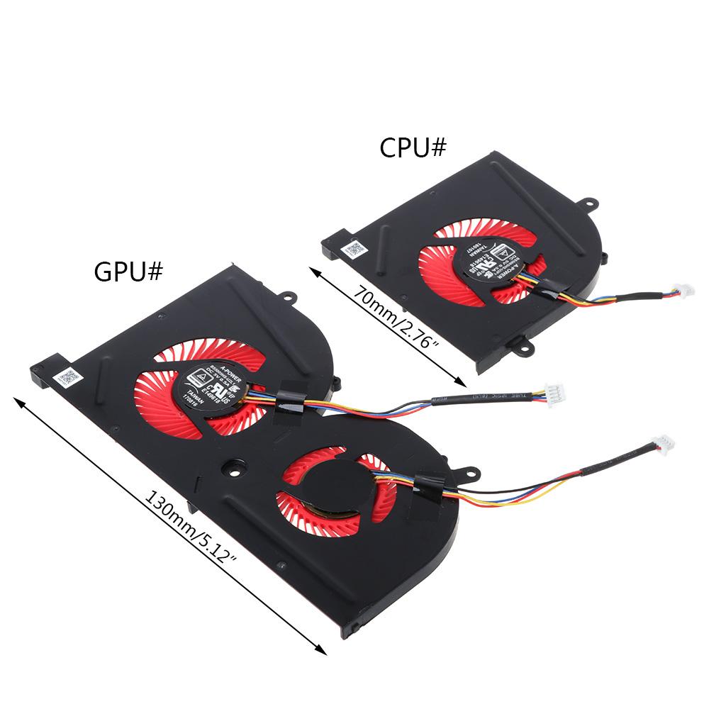 5V Computer Notebook Cooler Fans Radiator GPU CPU Cooling Fan for MSI GS63VR GS63 GS73 GS73VR MS-17B1 Pro