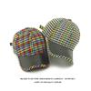 Colorful Houndstooth Baseball Cap Women's Spring Sunscreen Hat Men's Stitching Cap