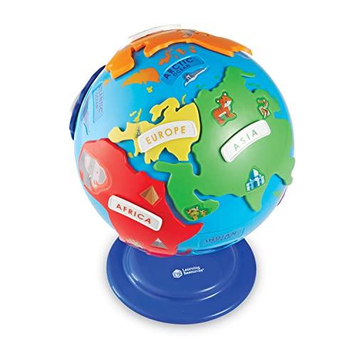 Learning Resources Globe Puzzle, Suitable for Ages 3 and Up, First Globe, LER7735 (Authentic Product)