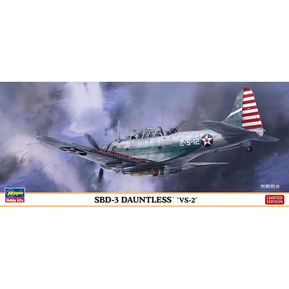 Hasegawa 1/72 SBD-3 Dauntless Plastic Model Kit 02538