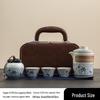 Shang Qi Ru Kiln Travel Tea Set with Carry Bag