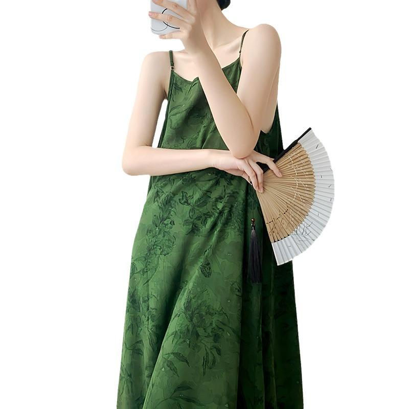 Dámské noční košile Bavlna Styl dovolené u moře Dlouhá sukně Velké velikosti Pyžama Pohodlné oblečení na doma