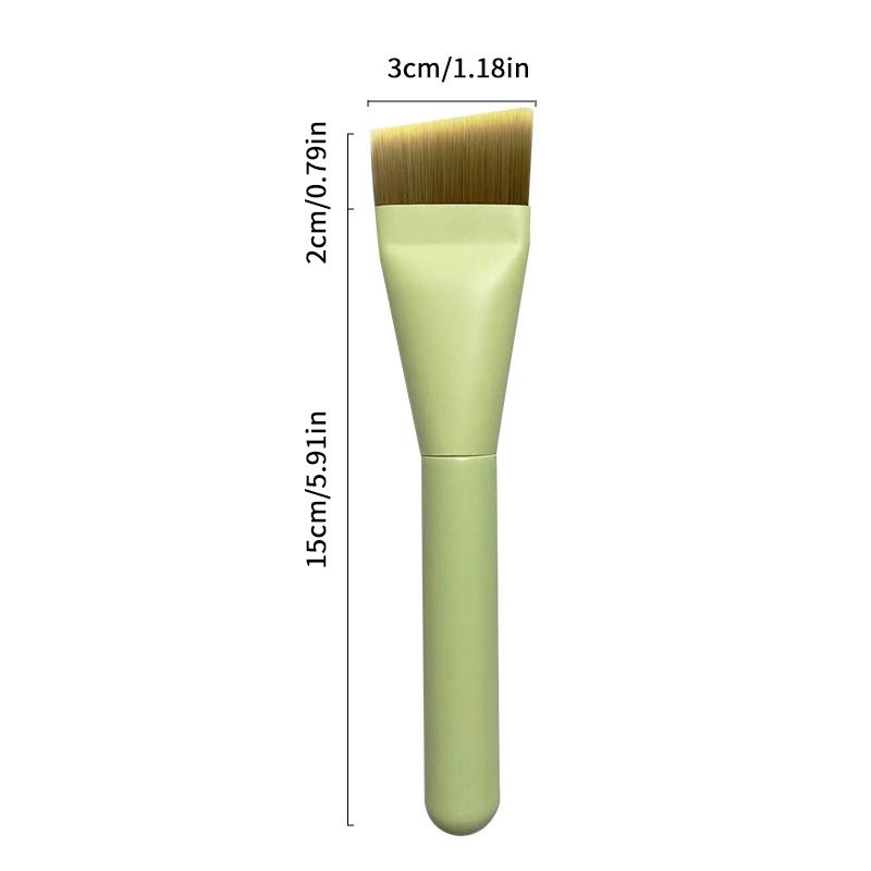 

Ультратонкая кисть-полумесяц для тональной основы Легкая кисть для контурирования лица Кисть для контурирования с зеленой ручкой Инструмент для смешанного нанесения крема для тональной основы Oblique