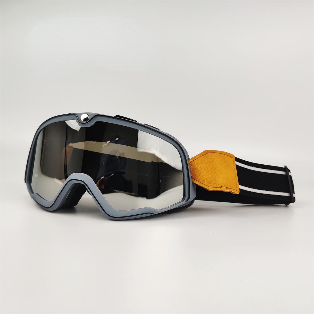 2021 Retro Motorcycle Goggles Glasses Windproof Motocross Sunglasses Vintage Helmet Glasses Cycling Racing Cafe Racer