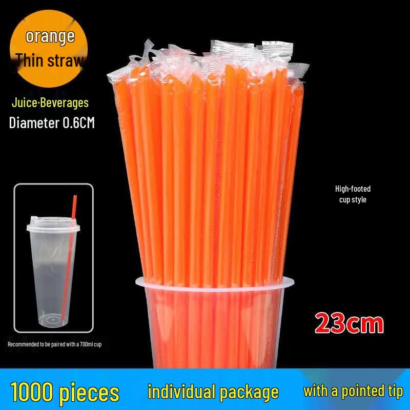 Individually Wrapped Disposable Beverage Straws