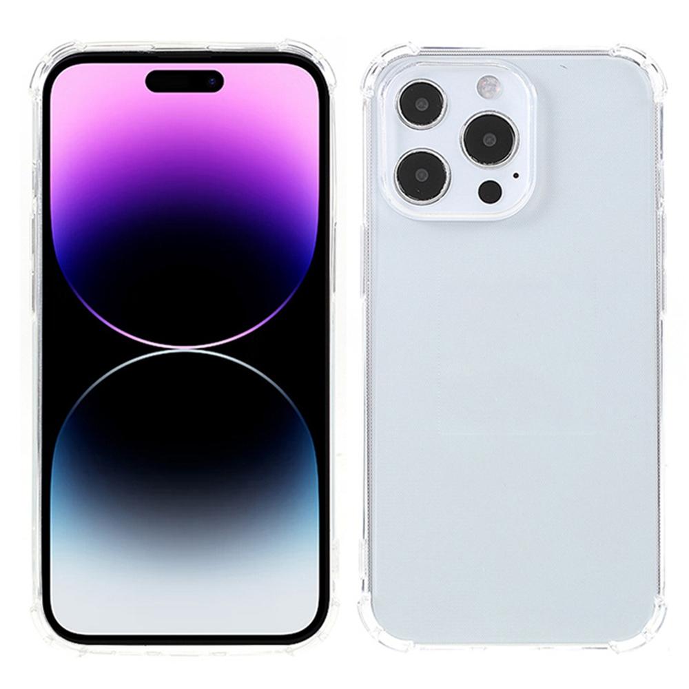 

SHANWO For iPhone 16 Pro TPU Clear Case 1.5mm Shockproof Mobile Back Cover A