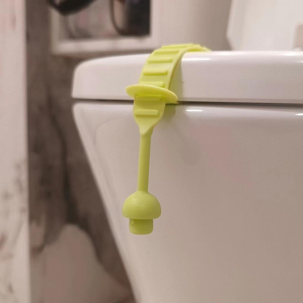 1PCS Cute Mushroom Head Toilet Lid Lifter Household Lid Lifter Bathroom Anti-dirty Silicone Handle Toilet Lid Lifter Storage