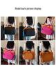 Large Capacity Wet-Dry Fitness Bag with Mesh Badminton Racket Storage - Color Block Design, Outdoor Sports Crossbody Bag