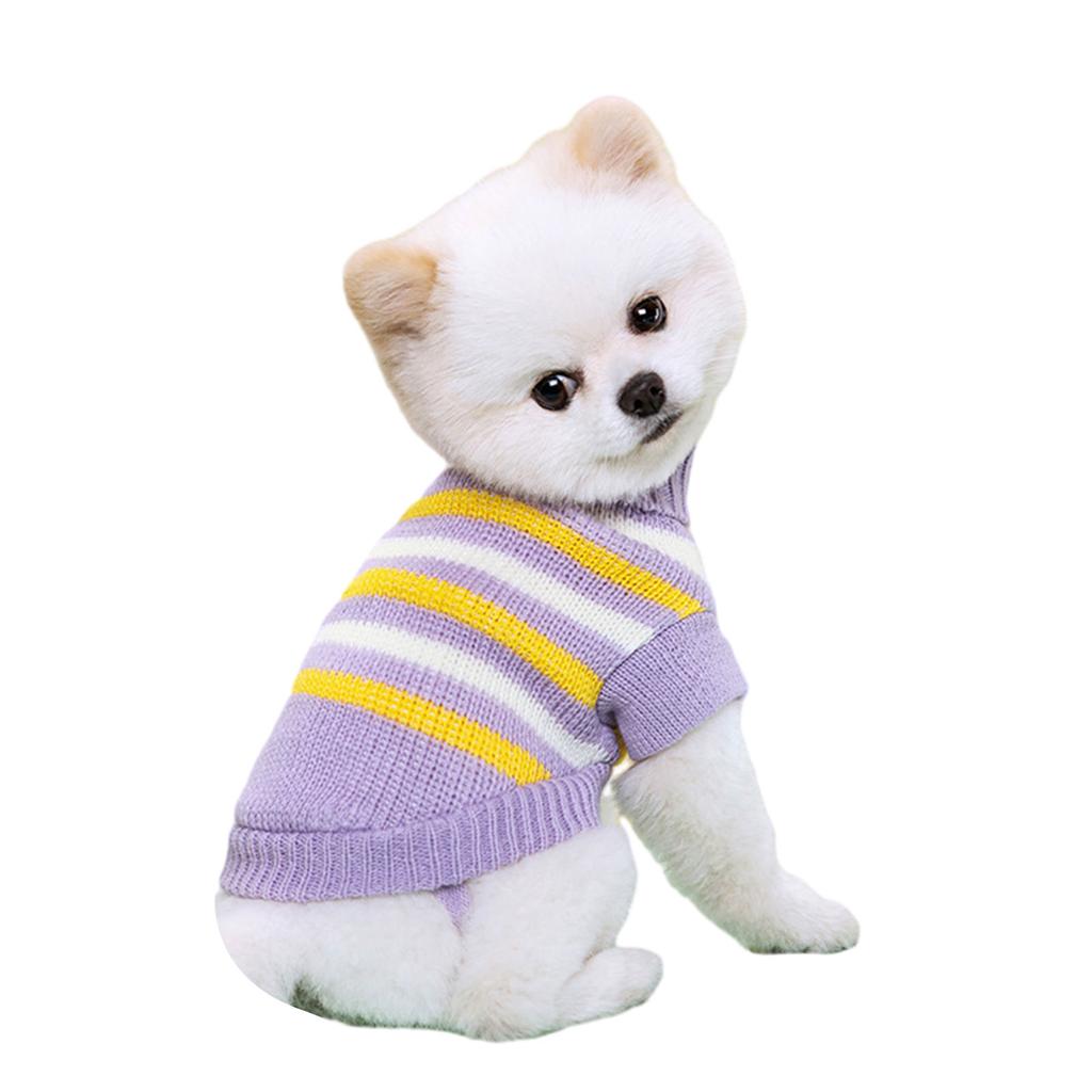 Pet Sweater for Cat Dogs Autumn Spring Pet Pullover Sweater Warm Pet Clothes for Bichon Chihuahua Small Dog Photo Outfit