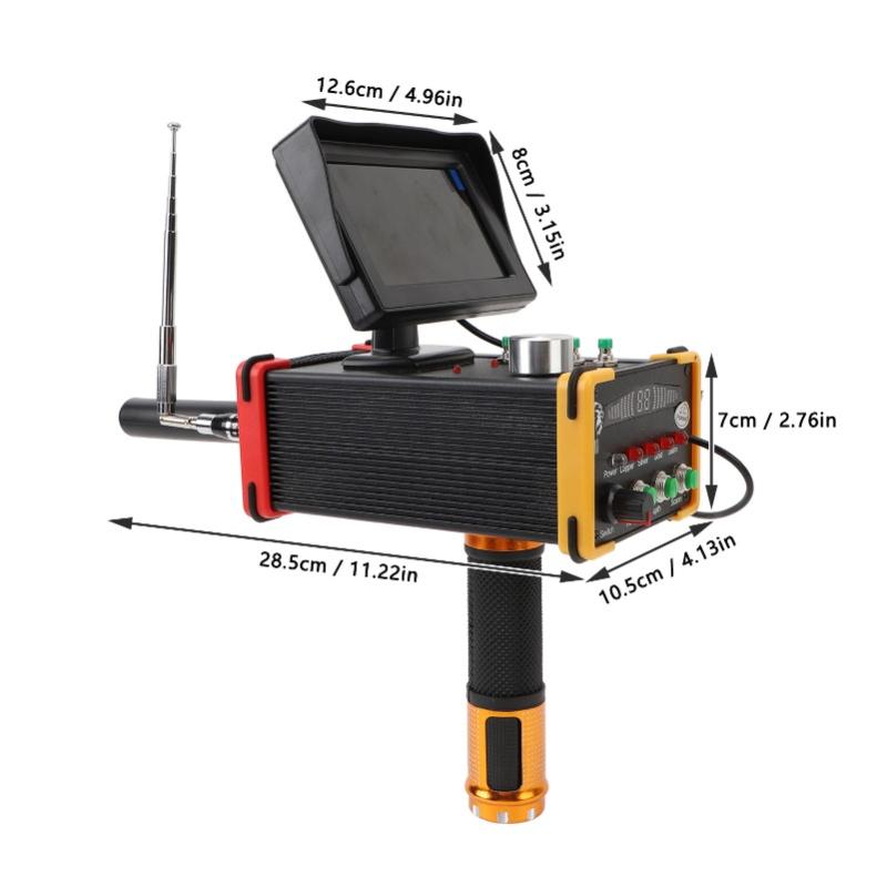 Metal Detector 15m Depth 1000 Meters Underground Metal Scanner High Accuracy Gold Silver Copper Locator With Display Screen US