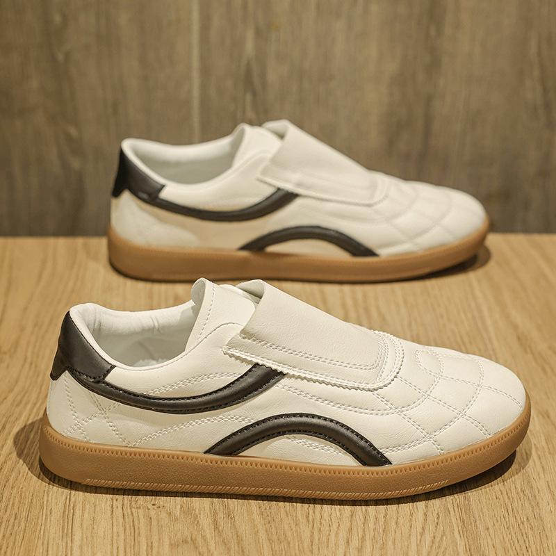 

Men s Sneakers Summer Breathable Loafers Leather Shoes Soft Sole Sports Casual Shoes 39 білий