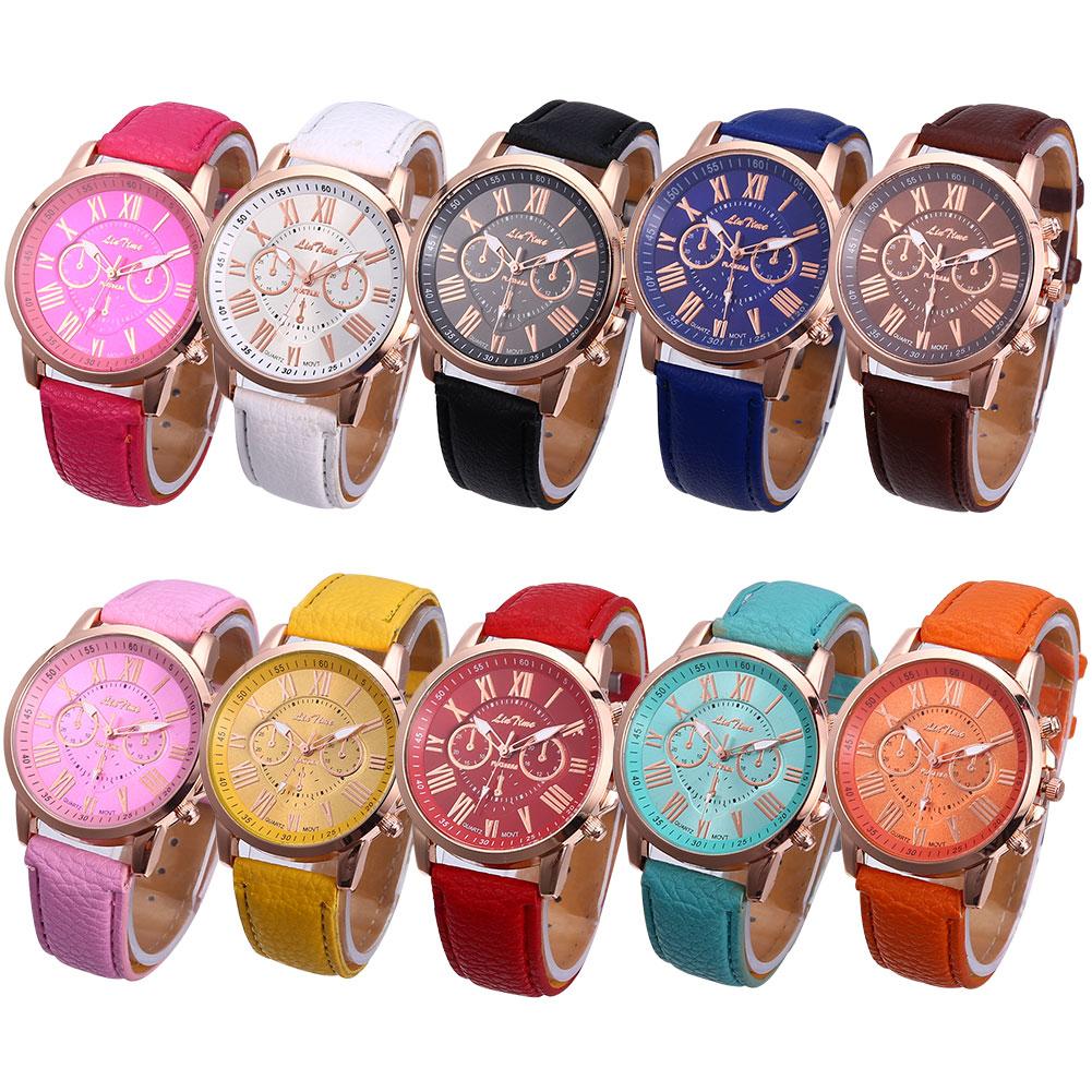 

Female Leather Belt Casual Fashion Watches Three Six-Pin Quartz Watches 10 Pcs (Mixed Color) System default #1