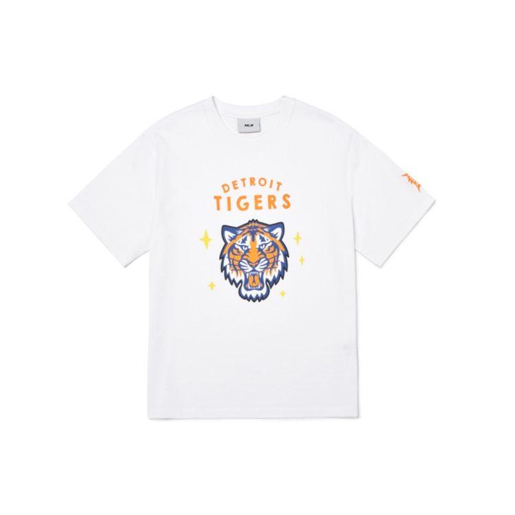MLB Drop Shoulder Sleeve T Shirt Unisex White 3ATSC2021-46WHS